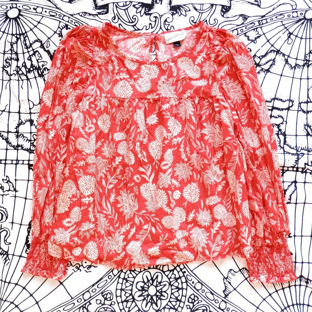 ✨ Universal Thread || Floral Puff Sleeve Blouse